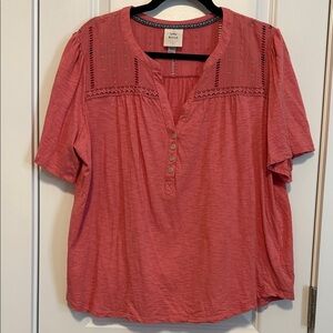 Knox Rose Women's Coral Top XL
